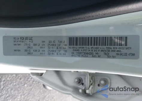 2019 Ram 1500 Big Horn/Lone Star 4X4 5'7 Box из США, поврежденный, VIN 1C6SRFFT3KN842203